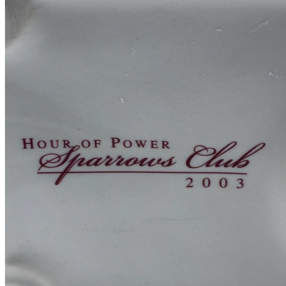 Hour of Power Sparrows Club 2003 Musical Jewelry Box Ode to Joy Sankyo Bird